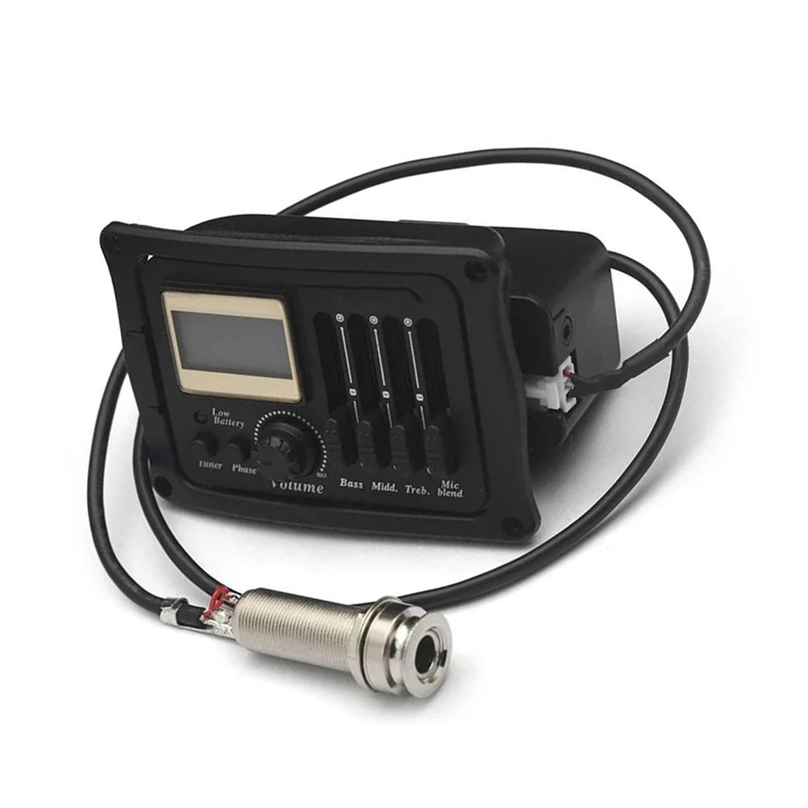 Gitarren-Tonabnehmer Für Anfänger Dreiband Equalizer Tonabnehmer Für Akustikgitarren Mit Stimmgerät Geeignet Für Instrumentenzubehör