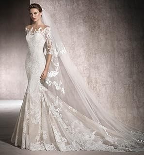 Velo Velo Skilled Skilled Dress Dress in Fashionable Lace, Wedding on The Lawn of The Church, M, White, VYYAF, White, l