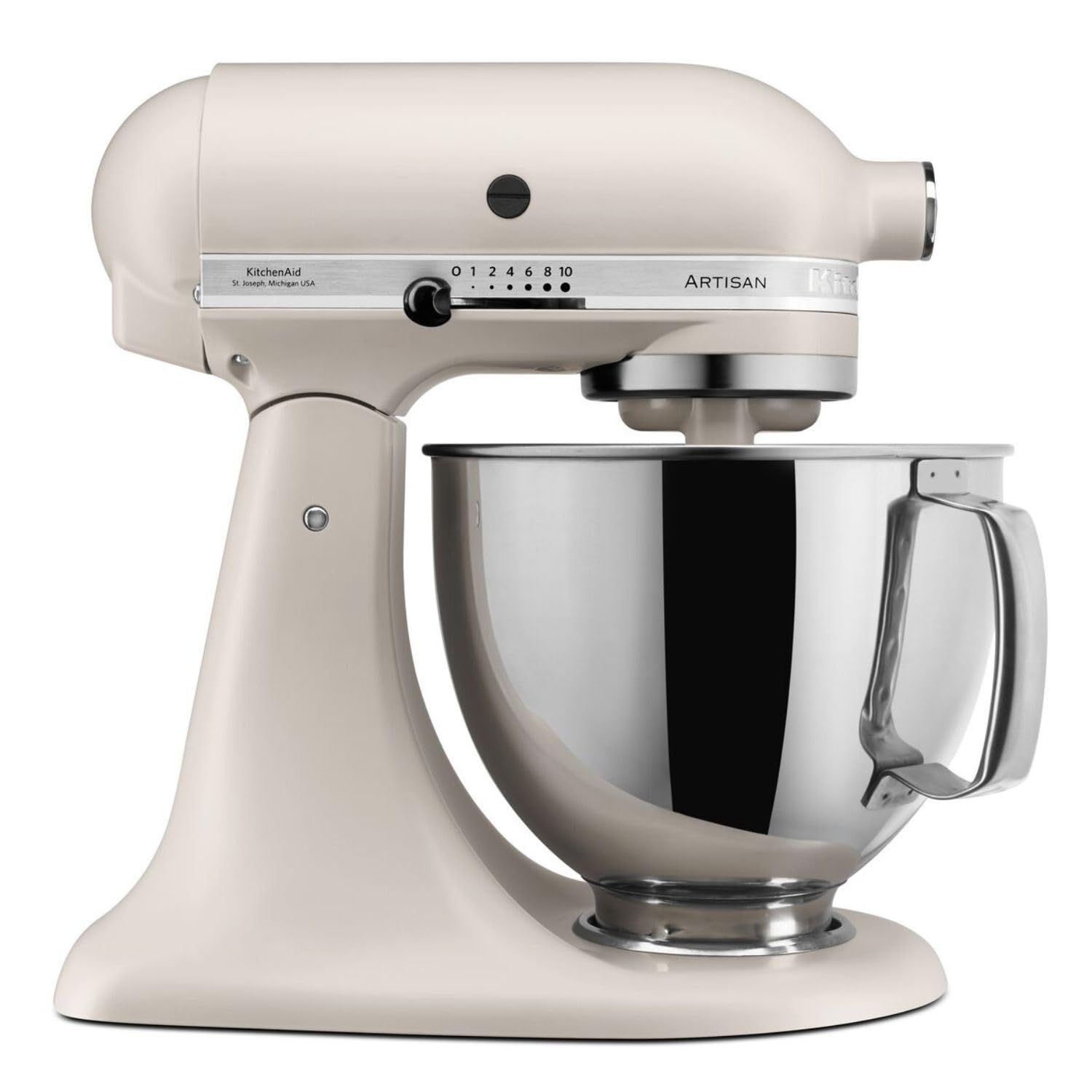 KitchenAid Robot Pâtissier - Artisan - Robot cuisine multifonctions à tête inclinable - Batteur avec 3 accessoires et Bol inox de 4,​8 L - Milkshake
