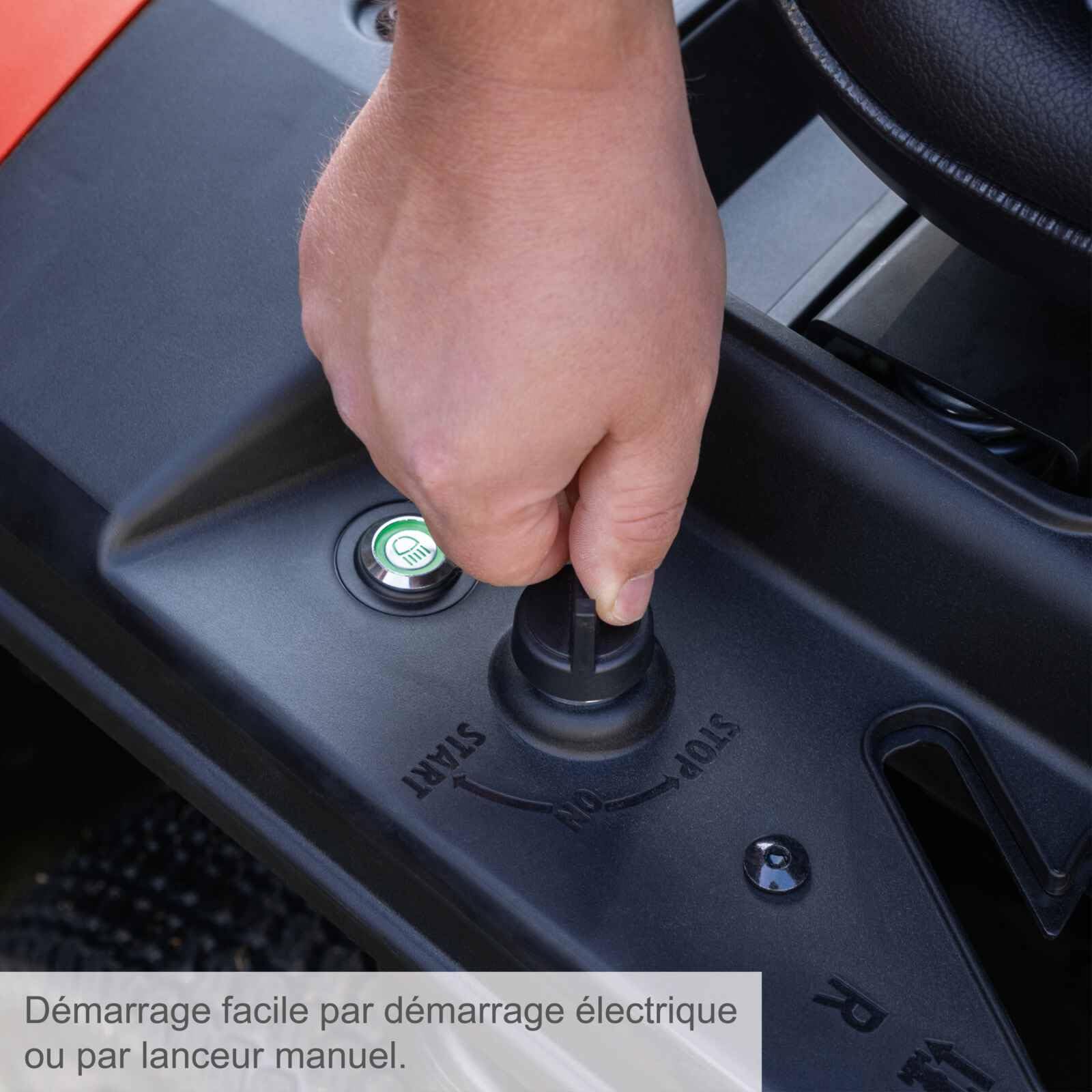 Scheppach Tondeuse autoportée Thermique MR230-61 - Moteur à Essence 4 Temps 4,4 KW/6 CV - Largeur de Coupe 61 cm - Réglage Hauteur de Coupe sur 5 Niveaux - Jardins 2600 m² - Huile + Lame incluses