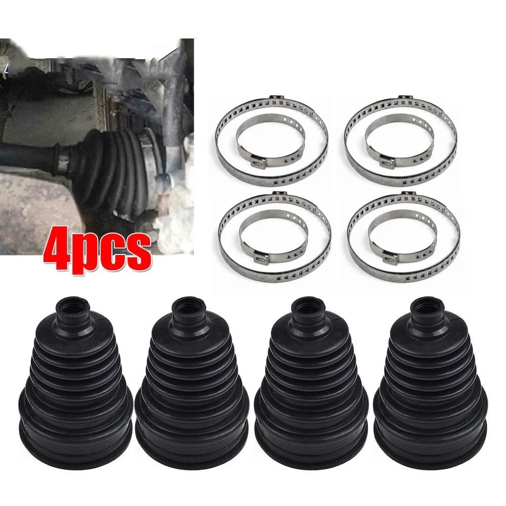 Soufflet De Cardan Split Constant Velocity Lot de 4 soufflets protection universels en silicone pour joints homocinétiques à vitesse constante, pour arbres transmission et outils automobiles
