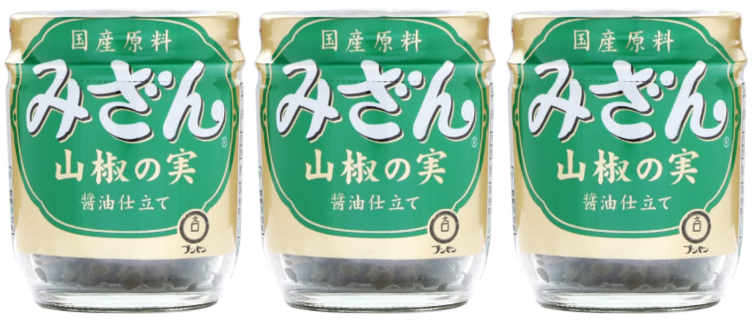 Amazon.co.jp: ブンセン みざん 山椒の実 国産原料 醤油仕立て 瓶入り