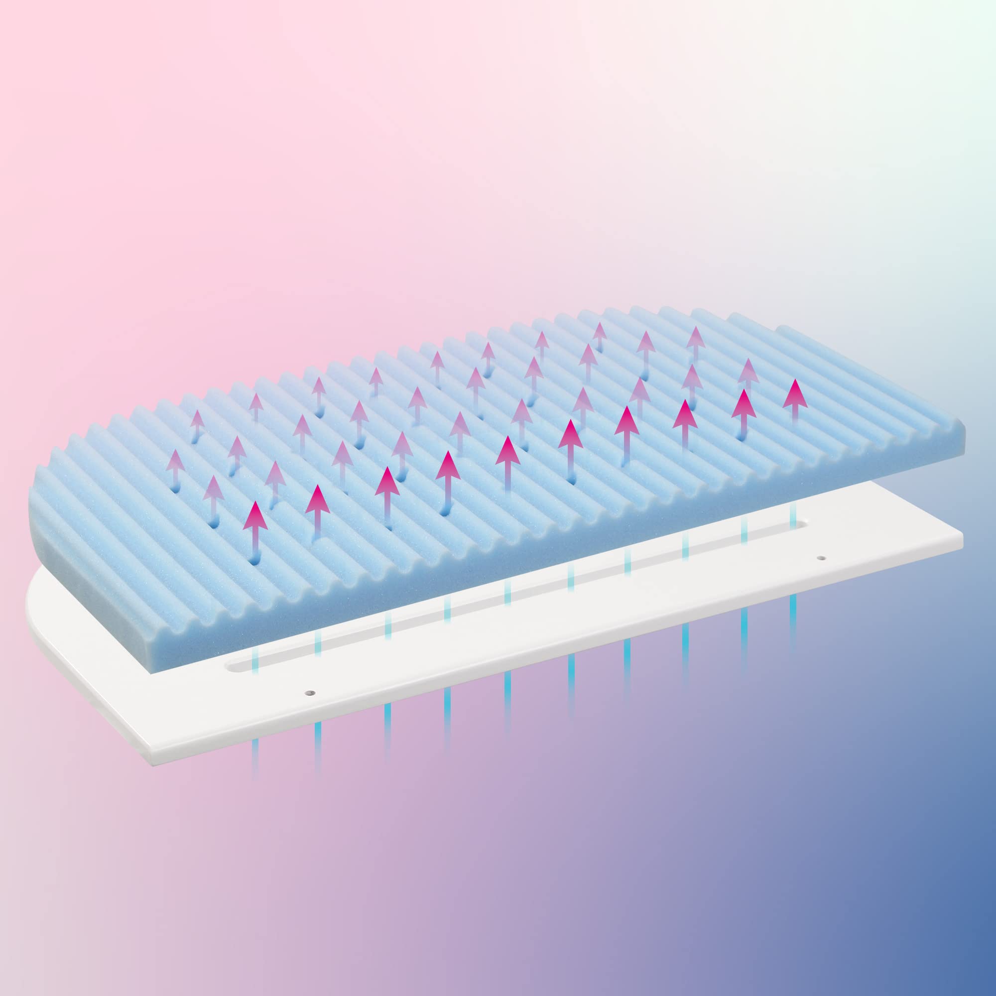 materasso letto aggiuntivo babybay Medicott® Wave adatto per il modello Original