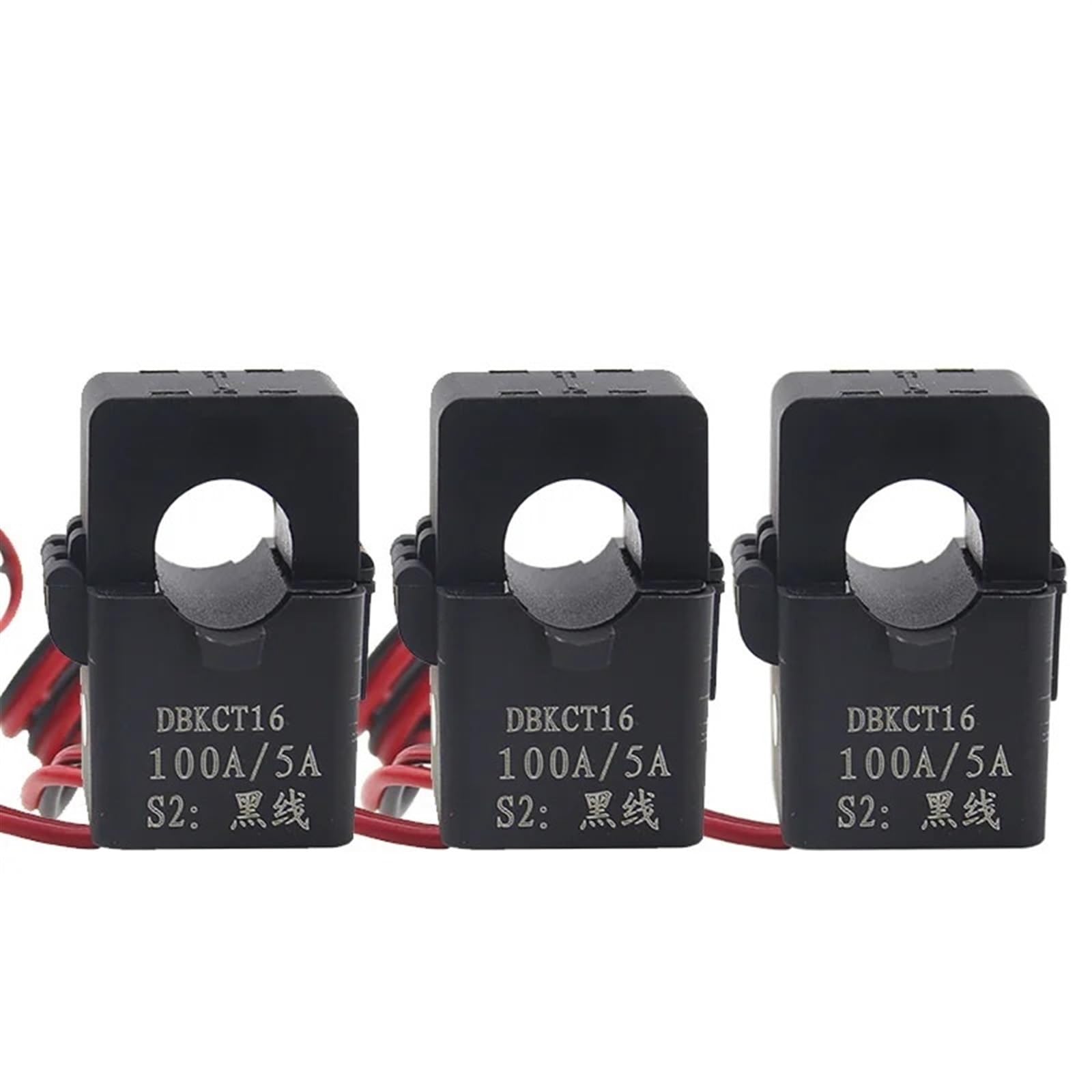 CLEUFWKO 3PCS open type current transformer mini KCT16 open type current transformer 50A100A 150A 200A CT button type(3PCS 50A 5A)