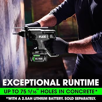 FLEX 24V Brushless Cordless 7/8-Inch SDS Plus 1.3 Ft-Lbs