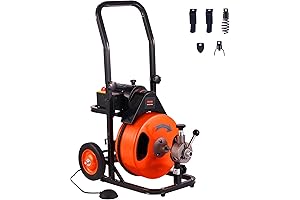 VEVOR Drain Cleaning Machine; Your 100 ft Snake to Unclog Drains & Pipes Faster