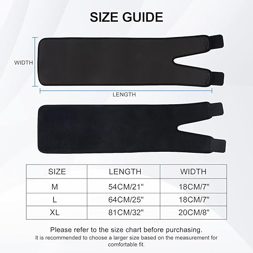 Miniatura 2 de supregear Soporte para muslos, compresión ajustable de neopreno, manga para muslo, isquiotibiales cuádruple para la parte superior de la pierna para