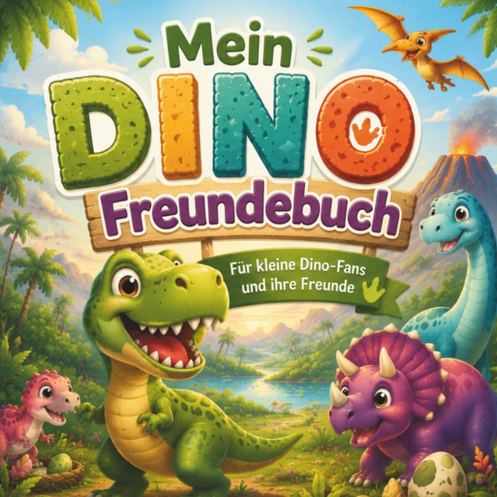Mein Dino Freundebuch: Für kleine Dino Fans und ihre Freunde