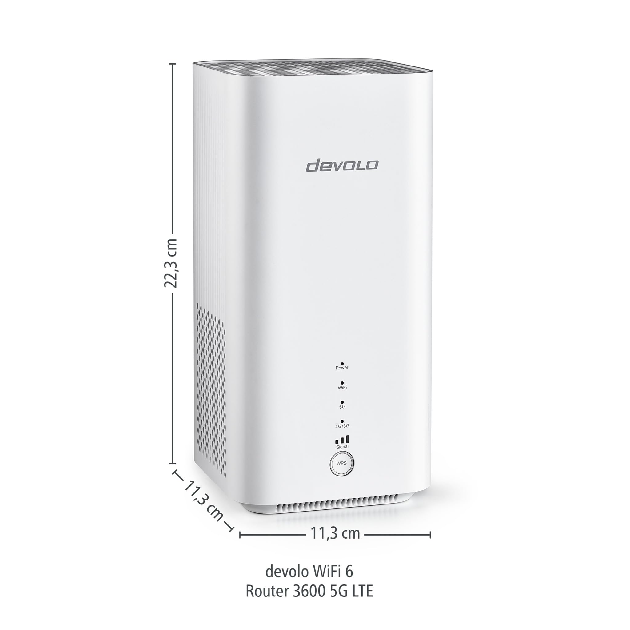 devolo WiFi 6 Router 3600 5G LTE, mobiler 5G Router, SIM-Karten WLAN-Router, mobiles Internet zu Hause und unterwegs, 3.600 Mbit/s, weiß