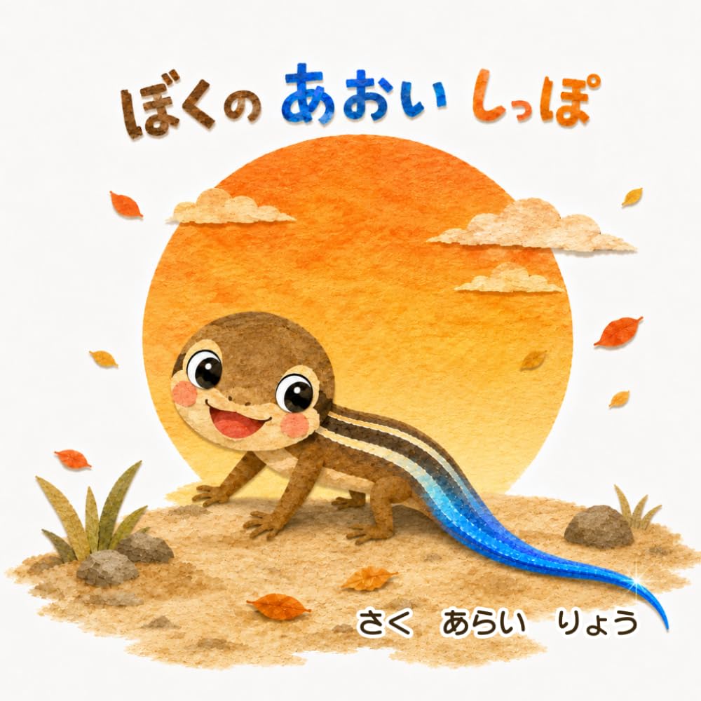 ぼくの　あおい　しっぽ