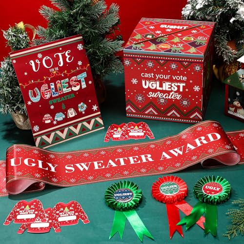 Cartes de vote avec urne de Noël : la solution pour animer votre soirée - 4