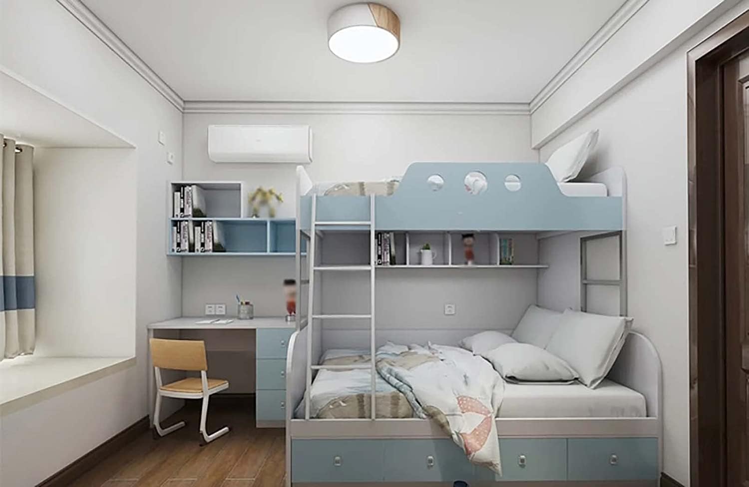 Bunk Bed Ladder Hook-on Bunk Bed Ladders - 46/51/55/59 Inch High Loft/Cabin/Camper Step Ladders Hardware Included(130cm/51)