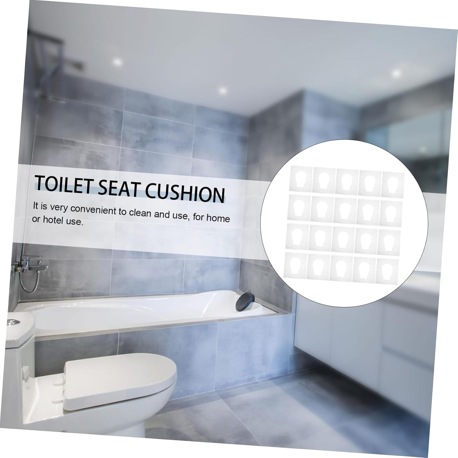 100pcs Disposable Seat Paper Padded Toilet Seat Cover Hotel Toilet Cushion Traveling Pad Easy Storage