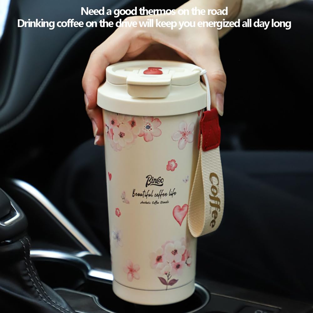 Taza de café totalmente automática, termo eléctrico recargable, modelo Stanley, vaso de acero inoxidable con agitación de un solo toque, 8 horas de larga duración, conservación del calor,