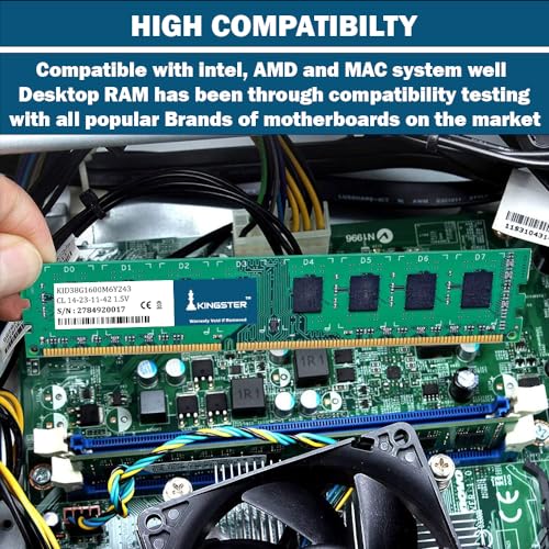 Image of 2 GB DDR3 1600MHz Desktop RAM (Memory) U-DIMM | Long-DIMM | DT PC3-1600 Single Channel Memory