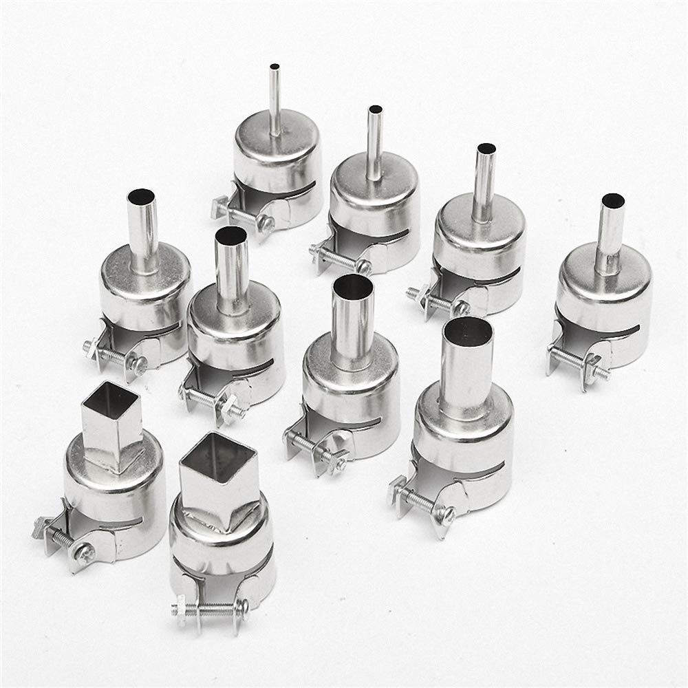 10Pcs 3 4 5 6 7 8 10 12mm Heat Gun Nozzles Heat Air Guns Nozzle for 850 — view 6