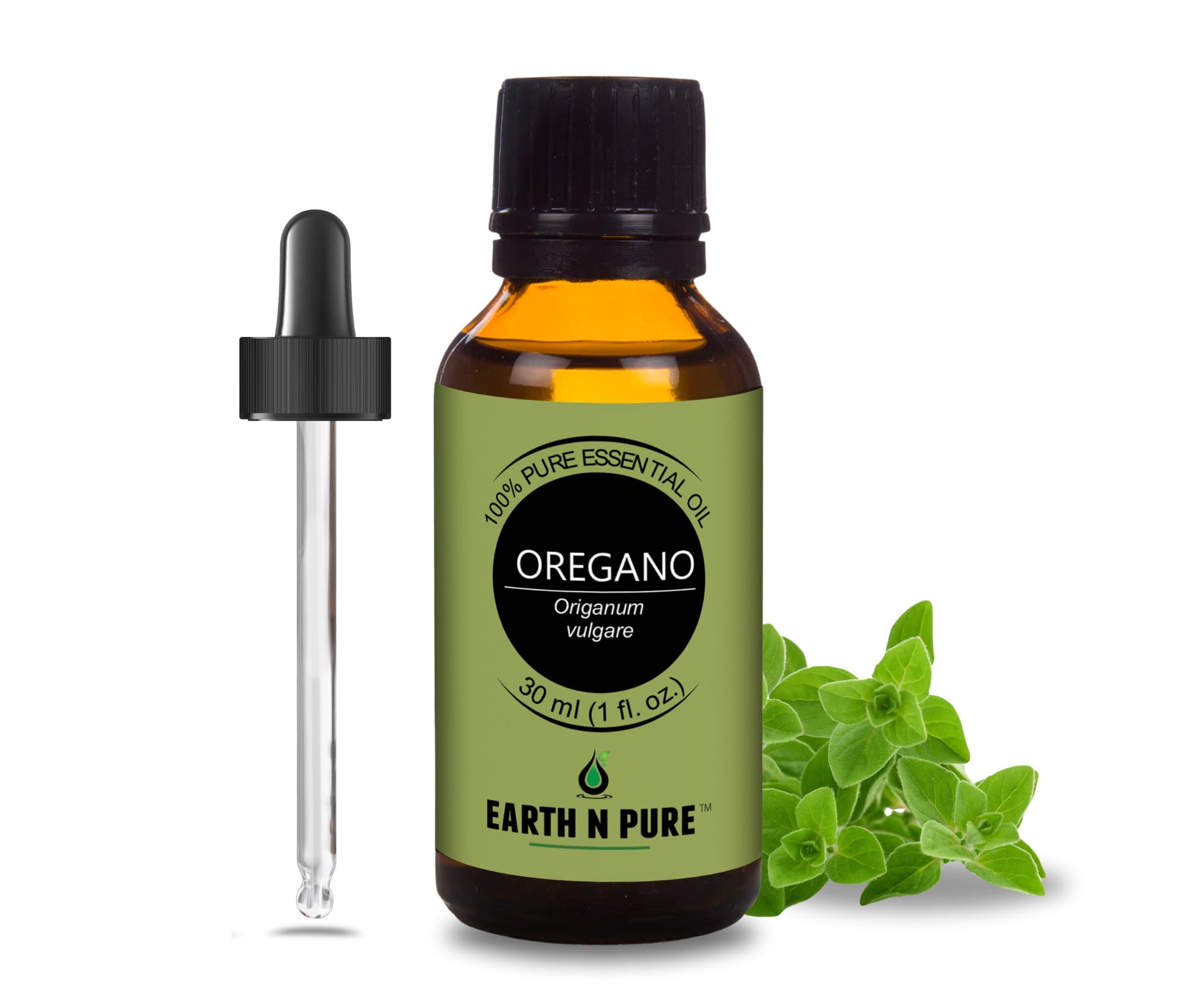Sponsored Ad - Earth N Pure Oregano Essential Oil Undiluted, Natural and Therapeutic Grade with Glass Dropper - 30 ML