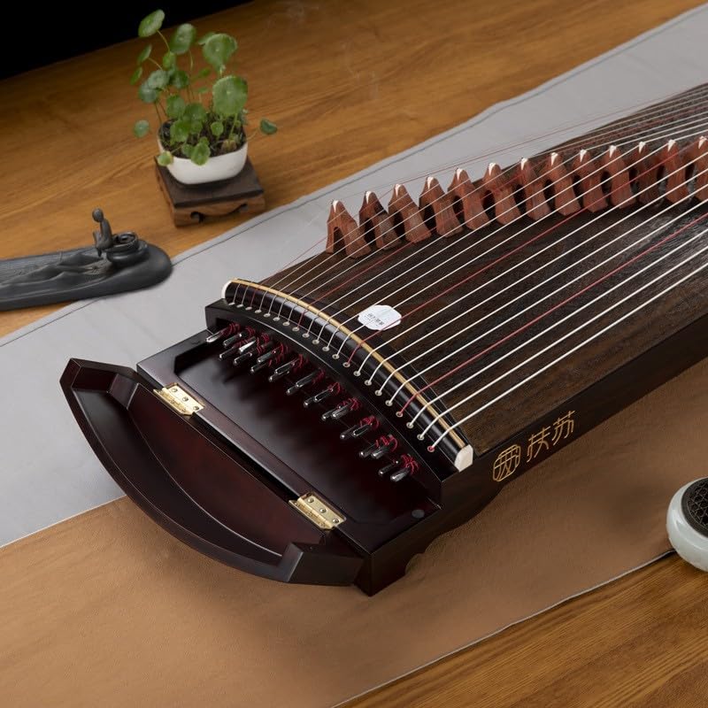 JITEM Paulownia Travel Guzheng Portable 100cm Solid Wood Zither Traditional Chinese String Instrument Suitable for Beginners, Children and Adults, size