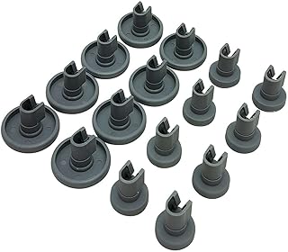 Lot complet de 16 roulettes pour panier supérieur et inférieur - 5028696700/0-5028696500/4 - Compatible avec lave-vaisselle AEG Electrolux et de nombreux autres fabricants