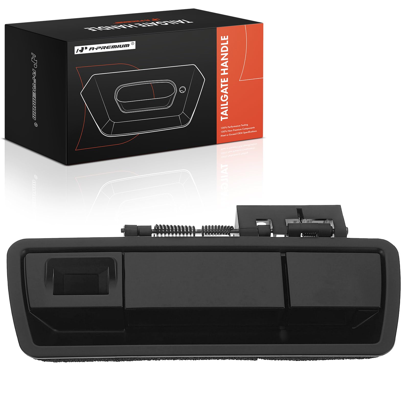 A-Premium Tailgate Handle Liftgate Latch Handle with Camera Hole Compatible with Nissan Pathfinder Armada 2004, Armada 2005-2015, Primed Black,