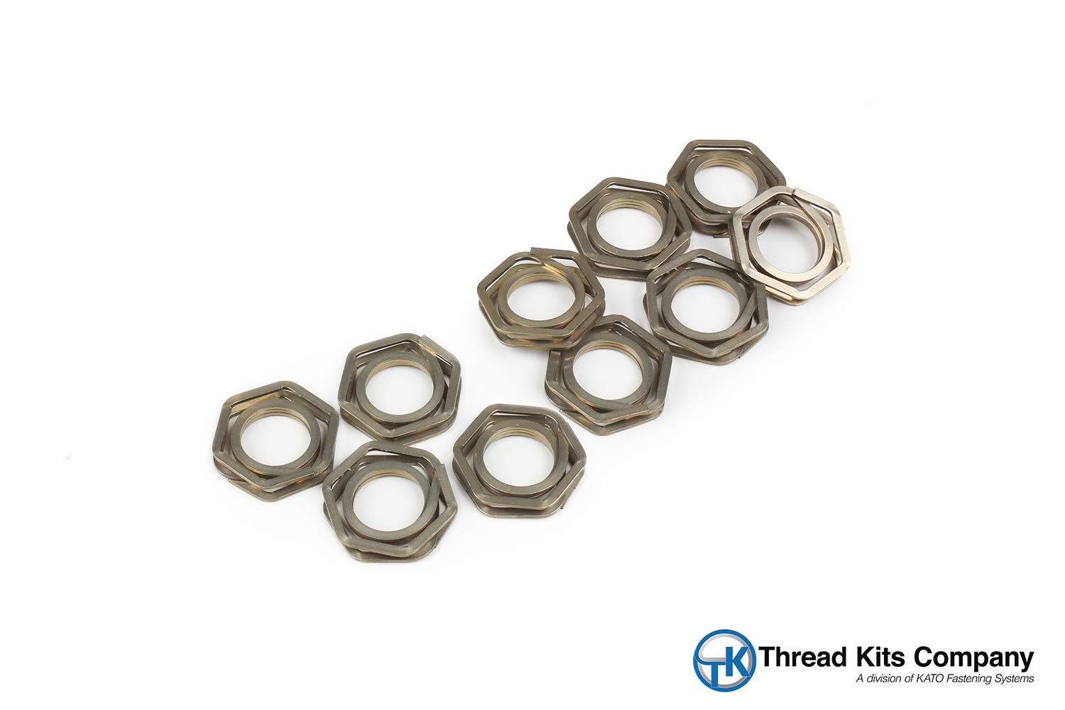 KATO LockOne (KLOF-8P) 10/PKG Anti-Vibration Fastener, for Thread Size: 1/2-20
