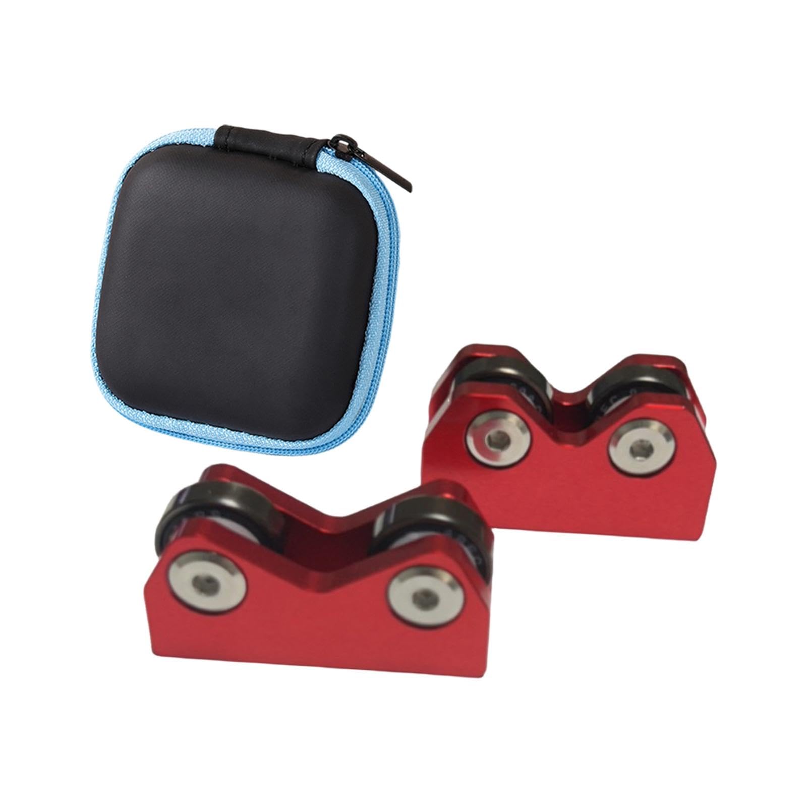 Colaxi 2X Billiard Straightness Checker Parts Tool Billiard Accessories Games Beginner Home Maintenance Straightness Detector Repair, Red