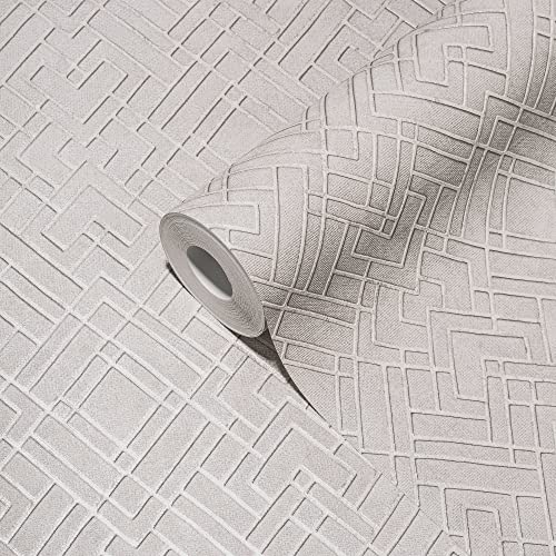 Livingwalls Travel Styles Non-Woven Wallpaper, Wallpaper with Ornamental Decoration in Grey and Silver - Image 2