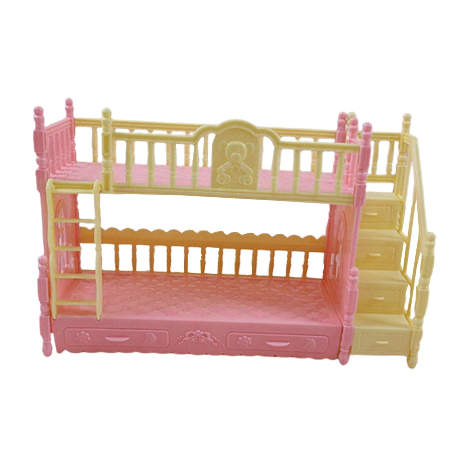Dollhouse Miniature Bunk Bed Ornament Miniature Loft Beds Accessories Model|Dolls & Bears|Dollhouse Miniatures|Furniture & Room Items-picture-29