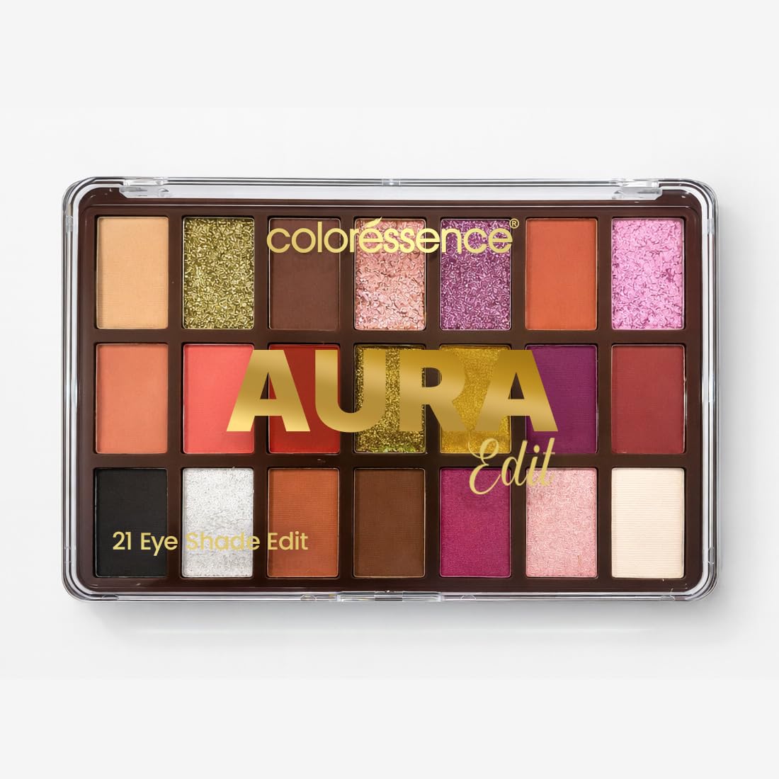 Coloressence Aura Edit 21 Eye Shadow Palette, Multicolor | Matte, Shimmer & Metallic Finishes | Highly Pigmented | All Skin Tones | Long Lasting (AE-2)-picture-31