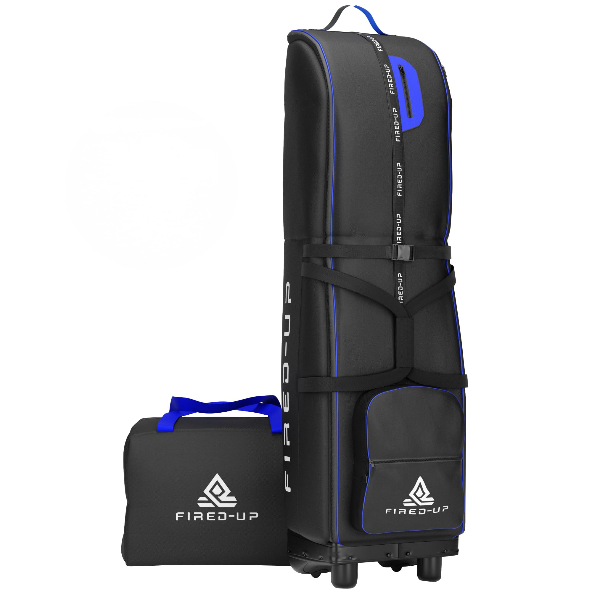 Borsa da viaggio da golf con ruote in nylon 1680D pieghevole per compagnie aeree