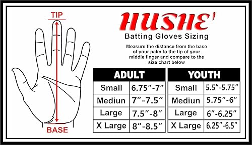Miniatura 6 de Hushe' Guantes de bateo de sóftbol, guantes de bateo de bandera estadounidense, guantes de bateo para hombres, guantes de bateo de béisbol con