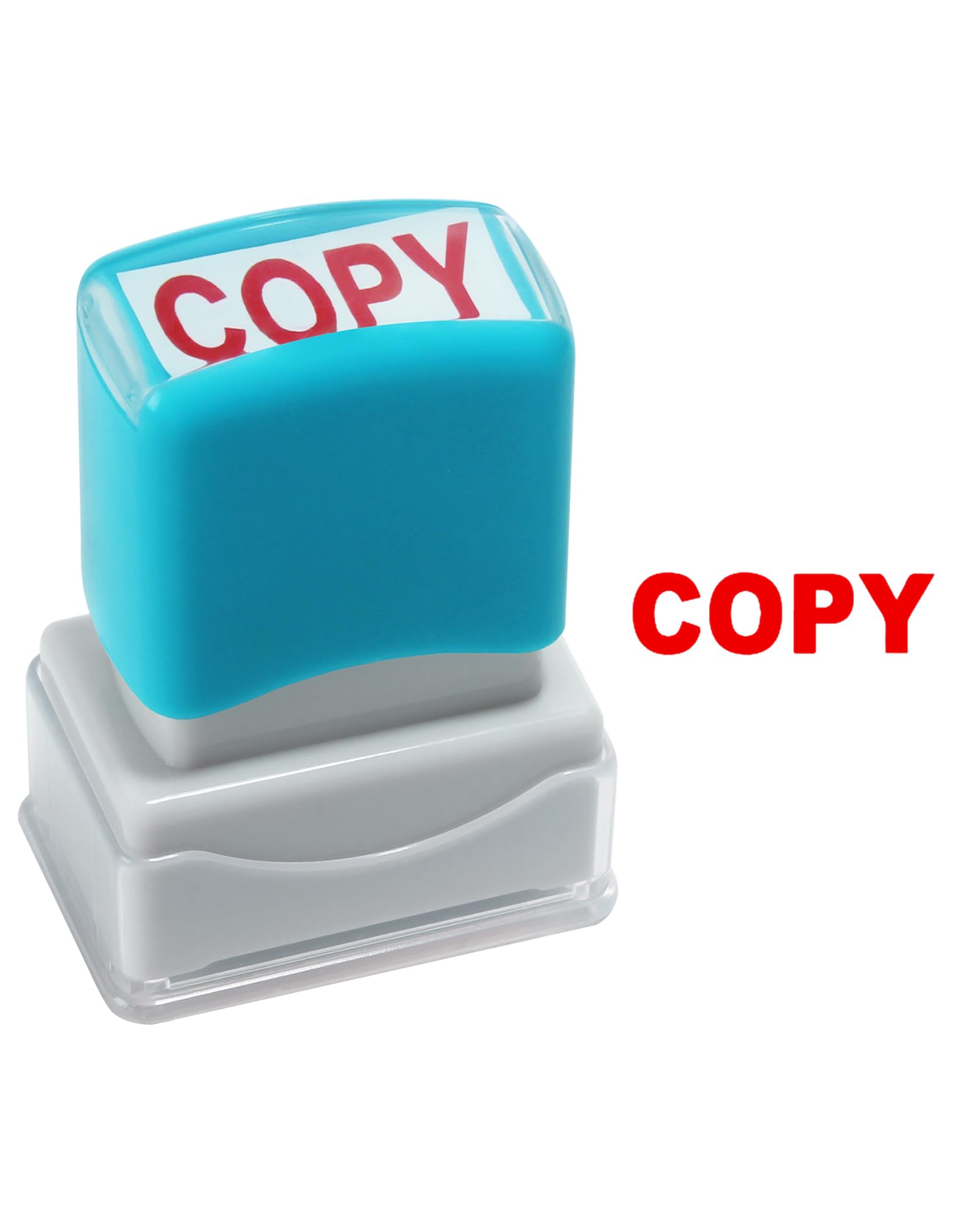 Copy Self Inking Rubber Stamp YQBOOM Refillable Paid Stamper for Business, Office Stamps - Red Ink