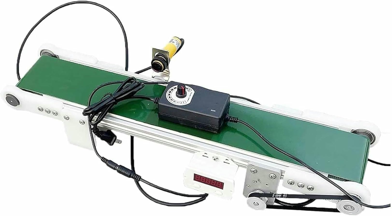 Mini elektryczny przenośnik taśmowy z linią montażową blatu, do zastosowań przemysłowych i użytkowych, idealny do robotów warsztatowych i robotyki
