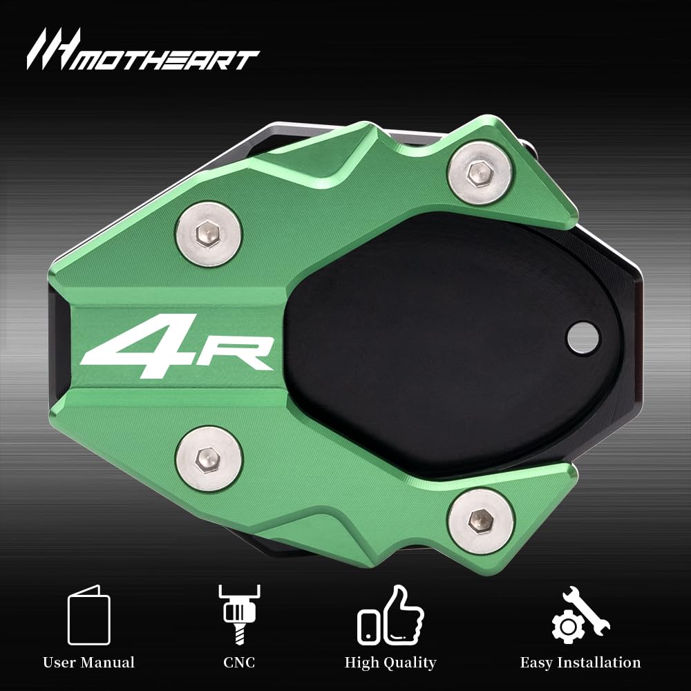 Amazon | MotHeart サイドスタンドプレート 対応 Ninja ZX-4RR 2023