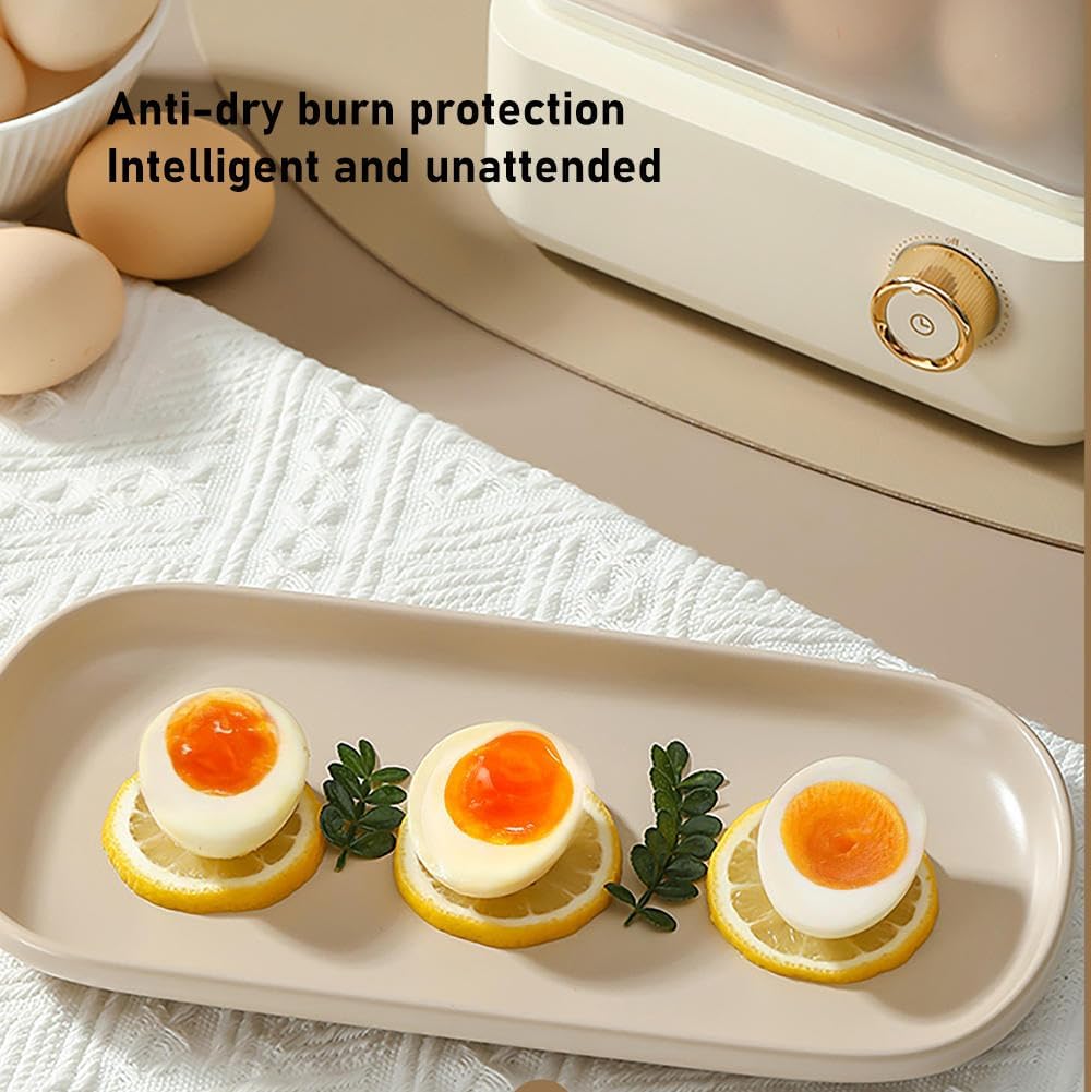 Egg Poacher,Poached Egg Maker,Mini Egg Cooker,Microwave Egg Maker,Egg Poacher Electric,Stainless Steel Egg Cooker,Automatic Shut-Off, 18-Egg Capacity, for Hard-Boiled and Poached Eggs