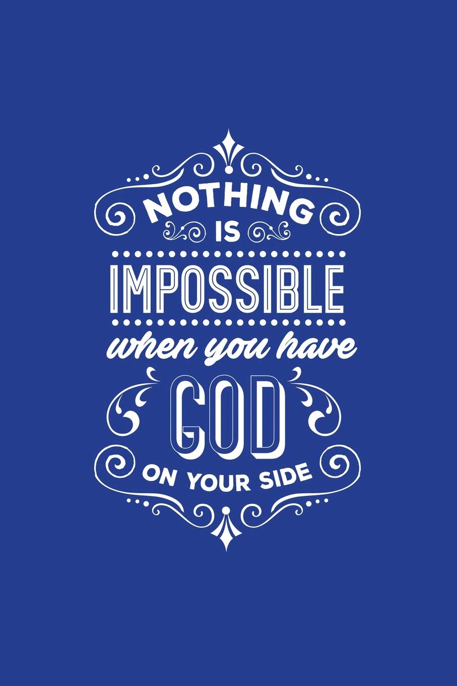 Classic Blue Gratitude Journal: Nothing Is Impossible | Positive Mindset Notebook | Daily and Weekly Reflection | Cultivate Happiness Habit Diary (Bible Verse on Cover)