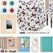 Katia Instant Camera Accessories Bundles Set for Fujifilm Instax Mini 8 Instant Film Camera with Camera Case/Album/Selfie Len/Frames/Stickers/Filter -Set11 (White)