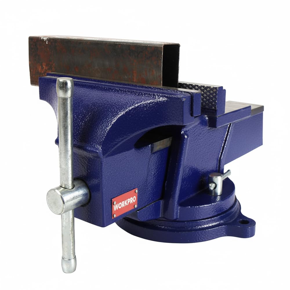 WORKPRO WP233006 125mm 360° Döner Tabanlı Örslü Profesyonel Tezgâh Mengene