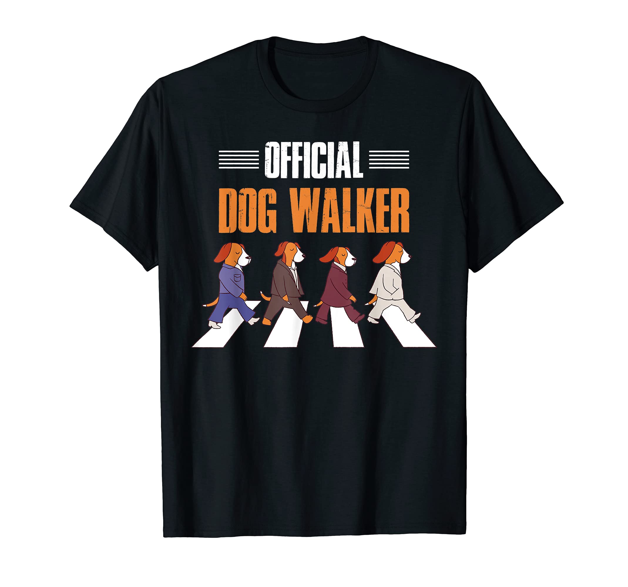 Official Dog Walker T-Shirt, Black