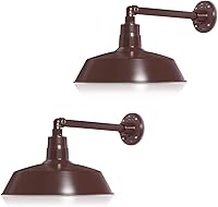 Vista 20 de 14 pulgadas. RLM Warehouse - Pantalla con brazo de cuello de cisne y bombilla Led A19 5000K de 9W