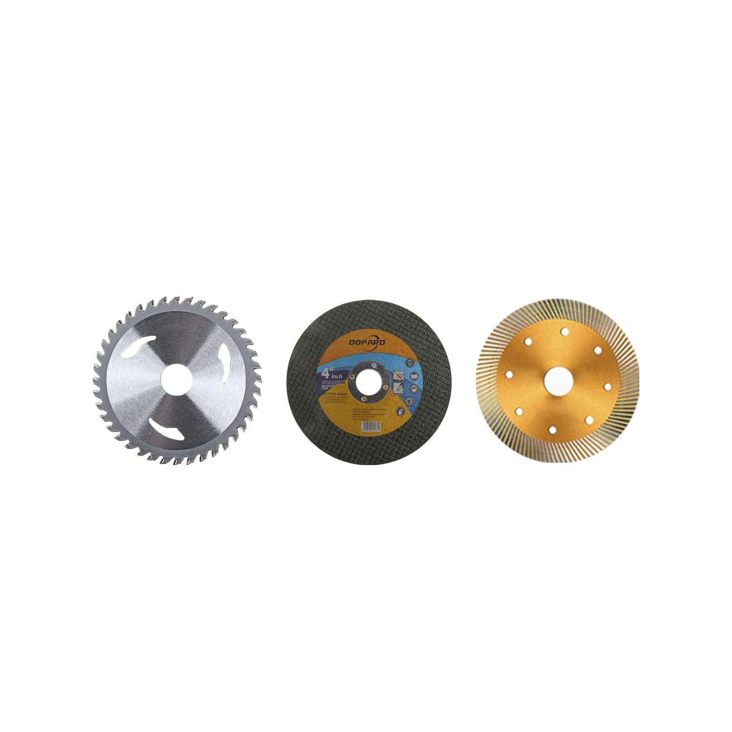 Miter Saw Blade, 3 Types of Saw Blades, Blade-Diameter (110mm), Maximum Cutting 35mm Depth. Suitable for Wood/Metal/PVC/Aluminum/CopperPipe/Acrylic/Tile/Stone.NOT a Miter Saw（Just Blade）