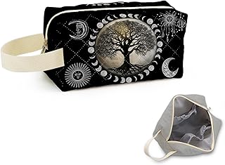 Moon Phase Tree Impreso Bolsa de maquillaje a...