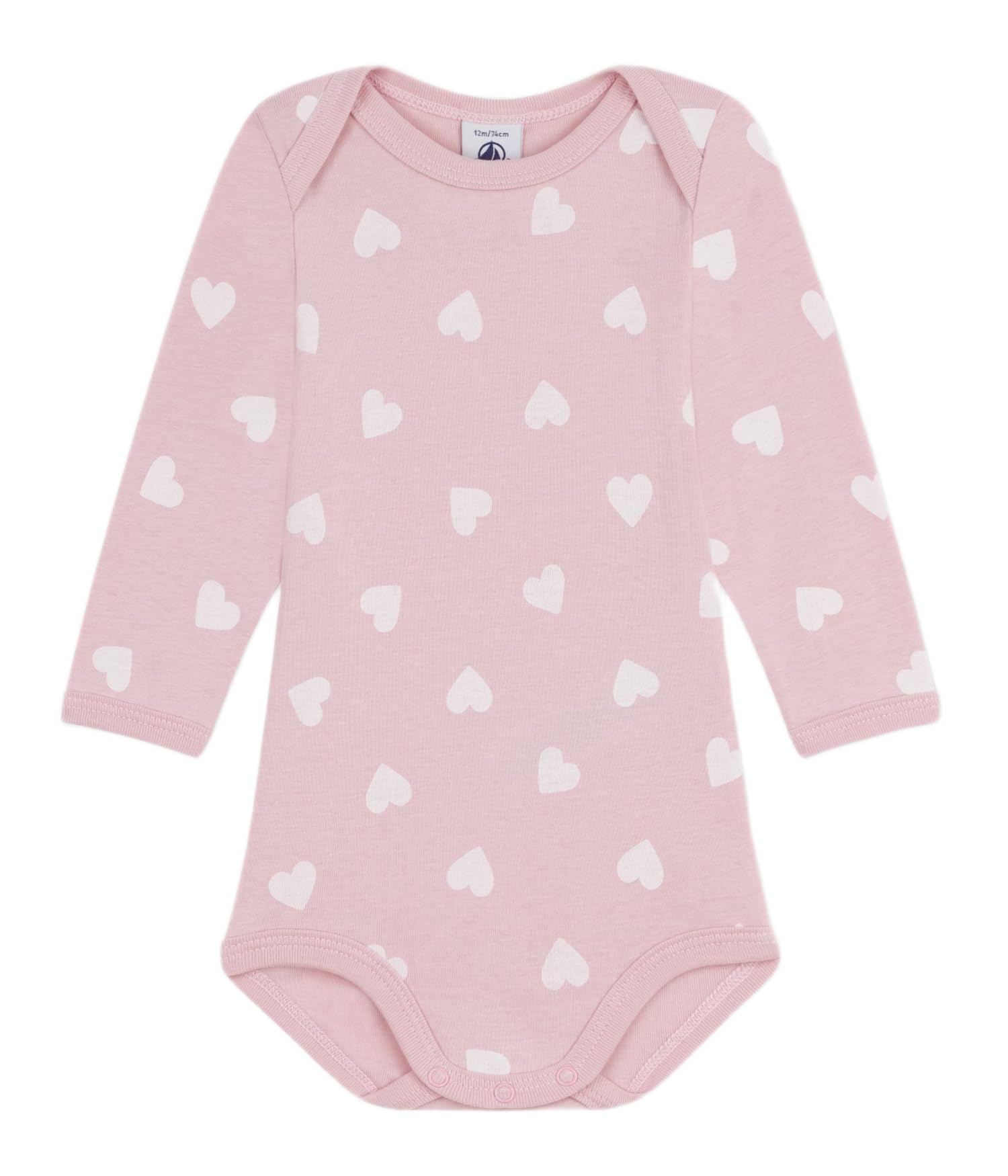 Amazon.co.jp: [プチバトー] 長袖ボディ A0EKZ ライトピンク/オフ