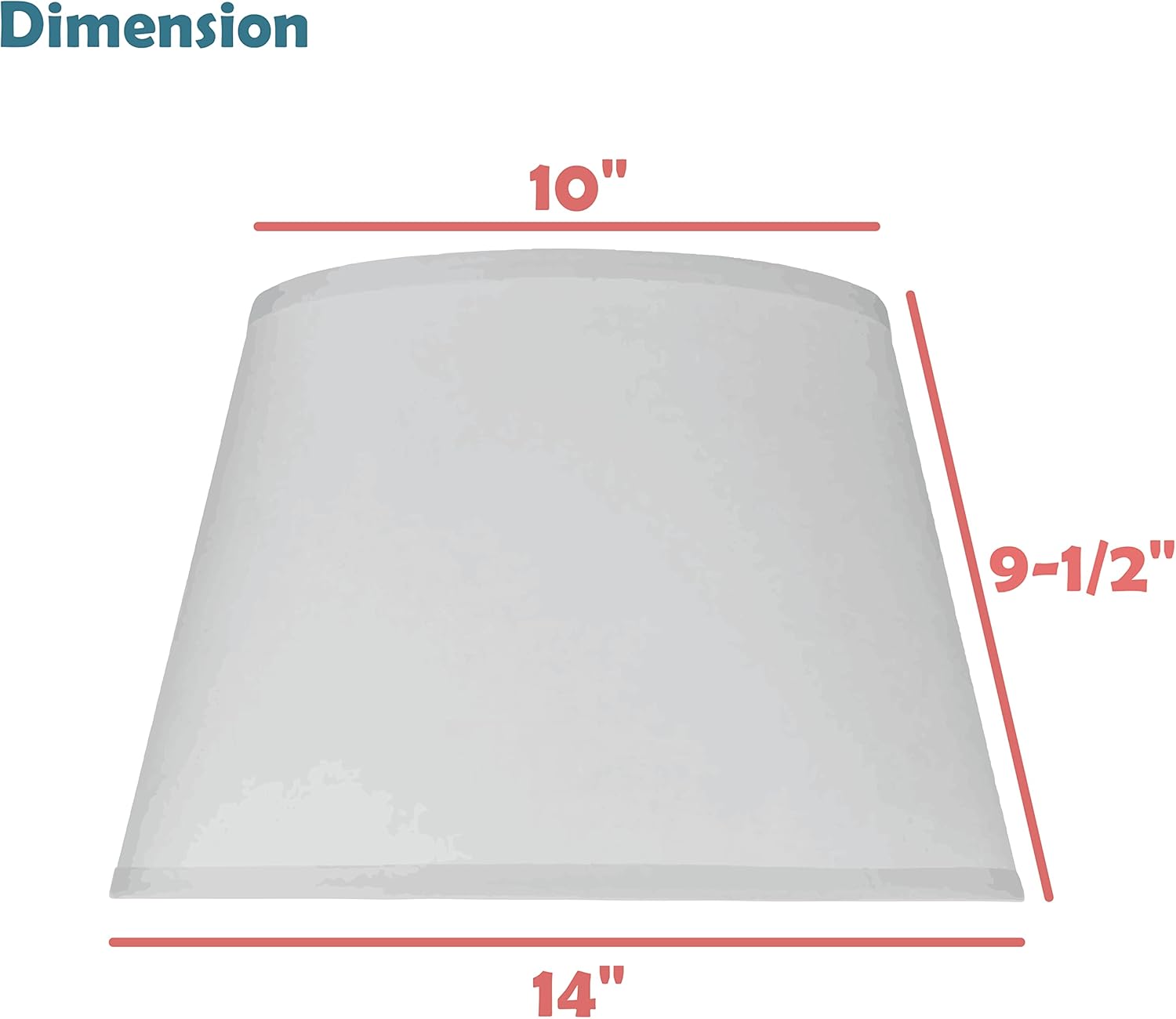 Aspen Creative 58801 Empire Uno Lamp Shade in Grey with Black Striped Pattern, 10" Top x 14" Bottom x 9-1/2" Slant Height, Slip UNO 33mm