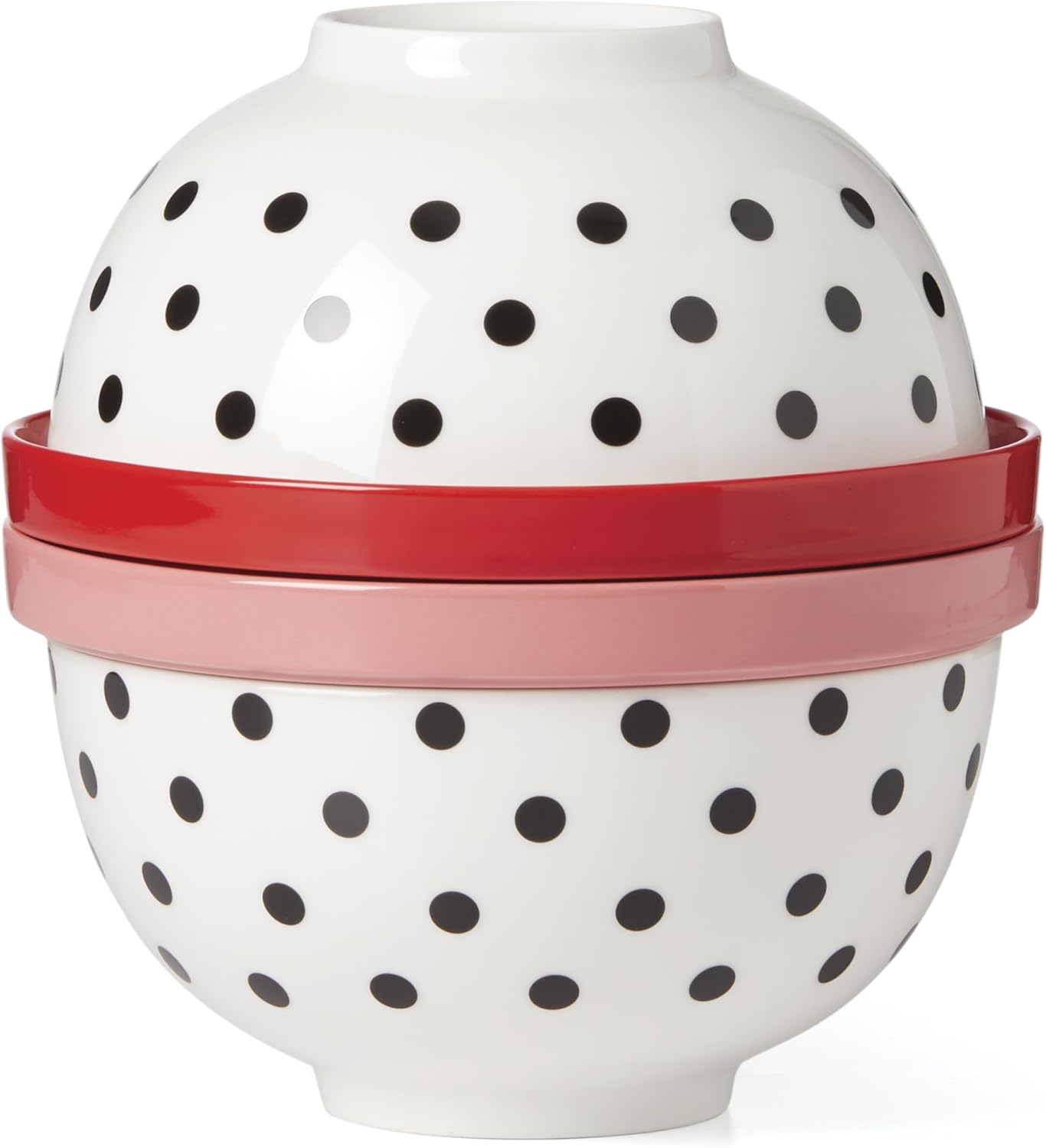 kate spade new york On The Spot 8-Piece Nesting Set, White/MultiColor