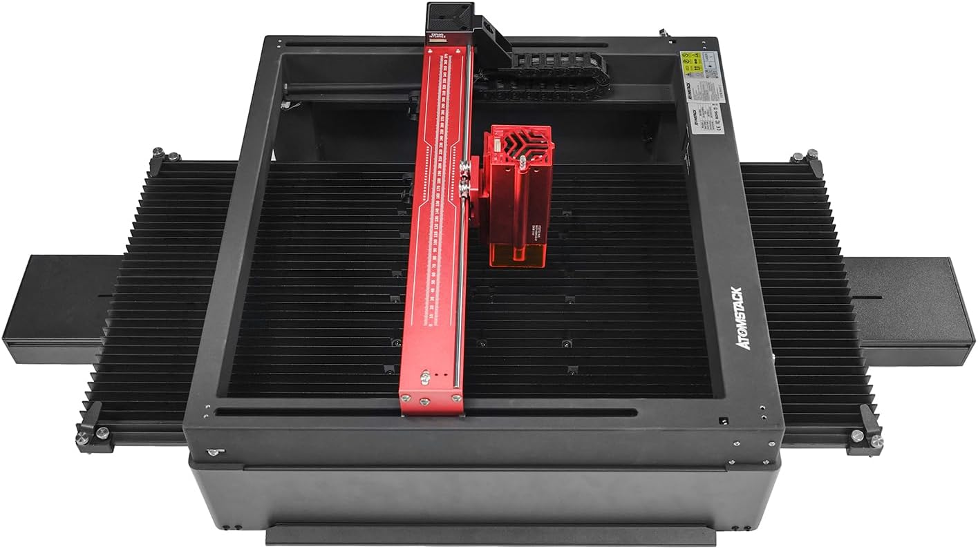 ATOMSTACK H2 Riser Base Suitable for A6/A12/A24/A48 Pro&A6/A12/A24/A48 Ultra Laser Engraver,Sheet Metal Material, Sturdy and Stable, Preventing Smoke Leaking