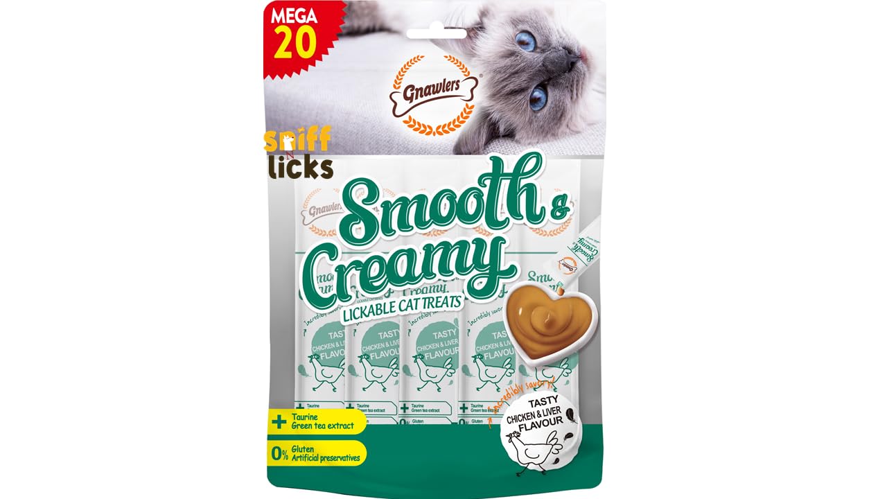 See full amazon price history chart for Gnawlers Lickable Wet Creamy Cat Treats with Tasty Chicken & Liver Flavour for Adult & Senior Cats, Healthy Cat Treat (Pack of 2x300g). Sold by Sniff N Licks Gnawlers Lickable Wet Creamy Cat Treats with Tasty Chicken & Liver Flavour for Adult & Senior Cats, Healthy Cat Treat (Pack of 2x300g). Sold by Sniff N Licks (B0CST2YFRS) Amazon Price History, Amazon Price Tracker