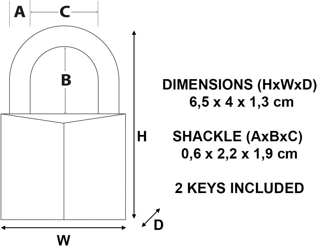 Master Lock Unisex's PL417624, Standard, Normal