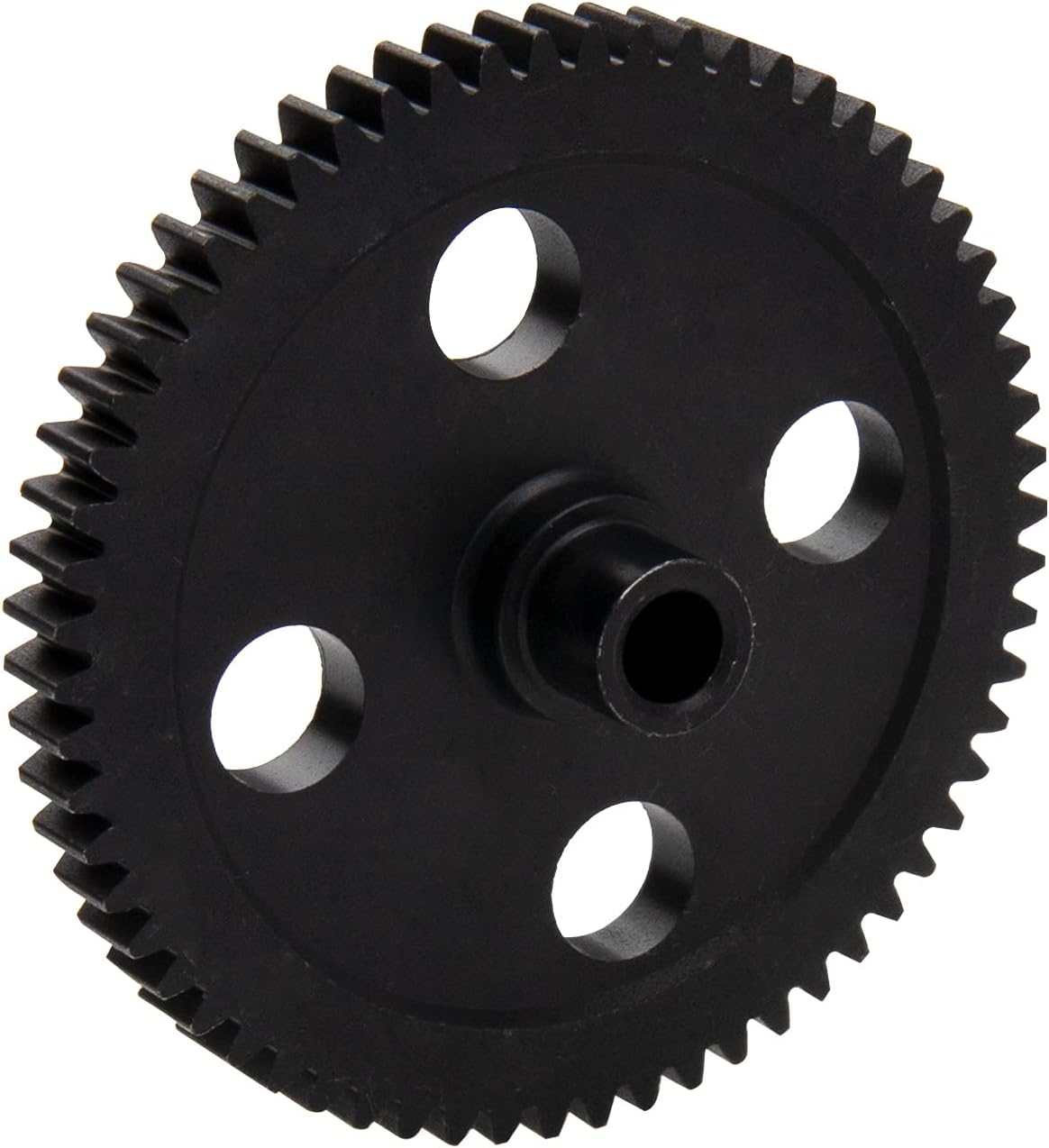 Metal Steel Differential Center Gear 62T for WLtoys 12428 12423 1/12 Crawler Short-haul Buggy RC Car Replacement Parts (Black)