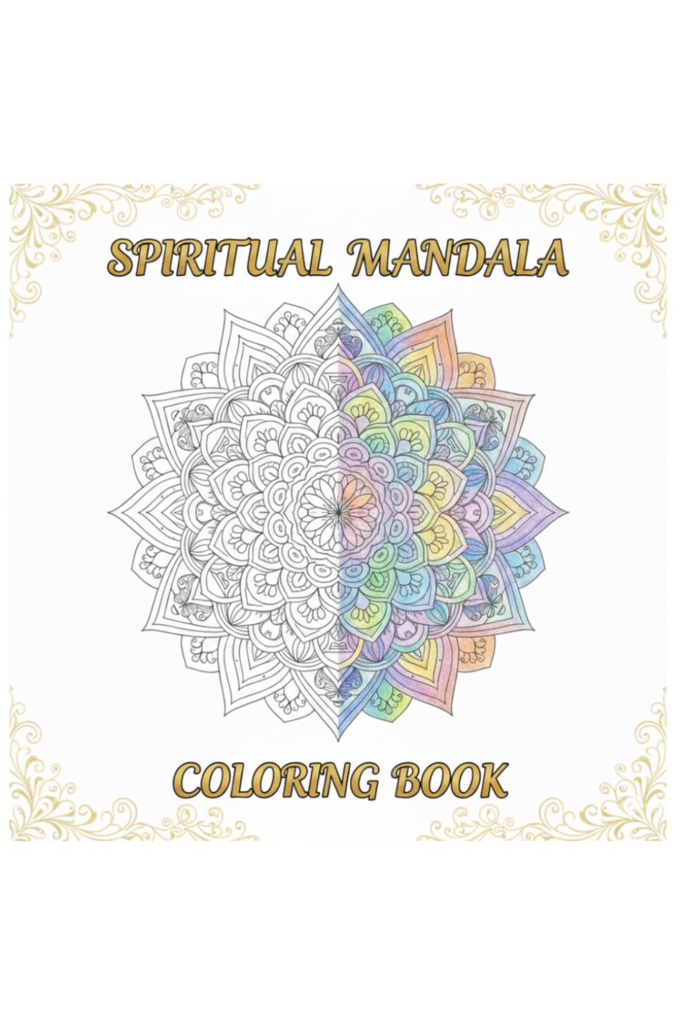 Spiritual Mandala Coloring Book for Adults: 24 Relaxing Mandalas for Mindfulness, Meditation, Stress Relief, and Inner Peace